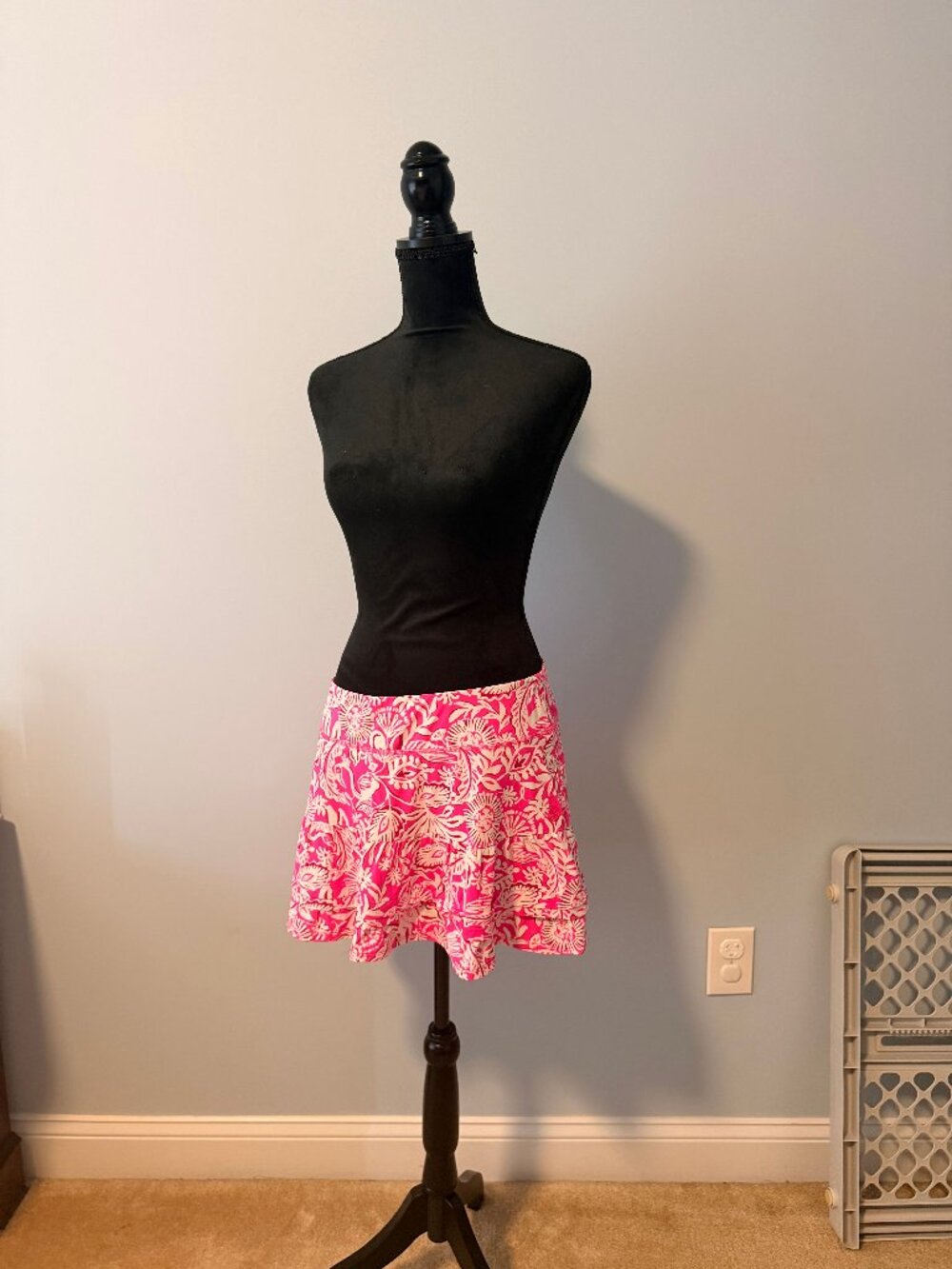 Lilly Pulitzer Active/Tennis Skort (Pink, White)- L